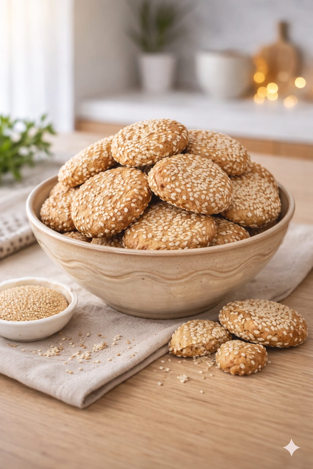 White Sesame Cookies